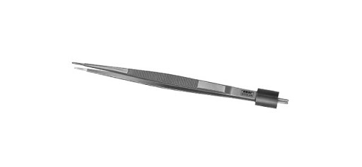 Ceramic Micro Kerrison Ejector Ronguer, Thin Footplates, Small Handles, Black Ceramic Coat, 90 Degrees Up, 2.0 Mm Bite, 8" (20.3 Cm)